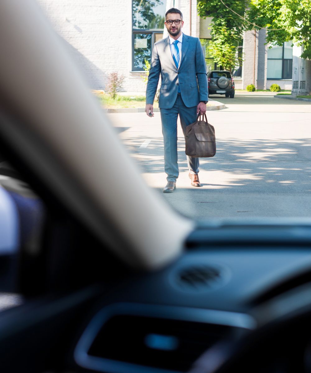 Professional driver for a Mayfair business chauffeur service